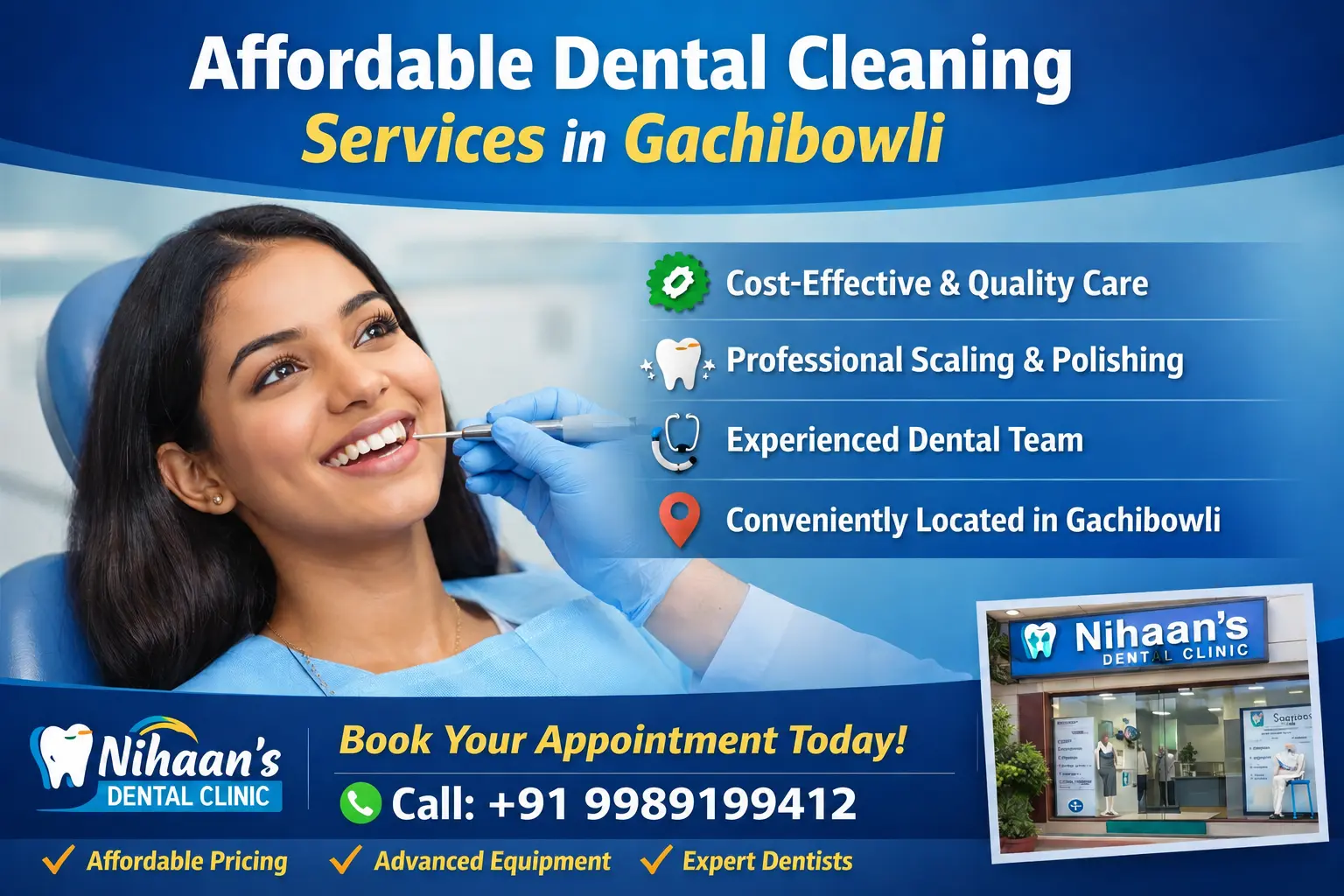 Affordable Dental Cleaning Services in Gachibowli